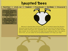 Tablet Screenshot of hauntedbees.com